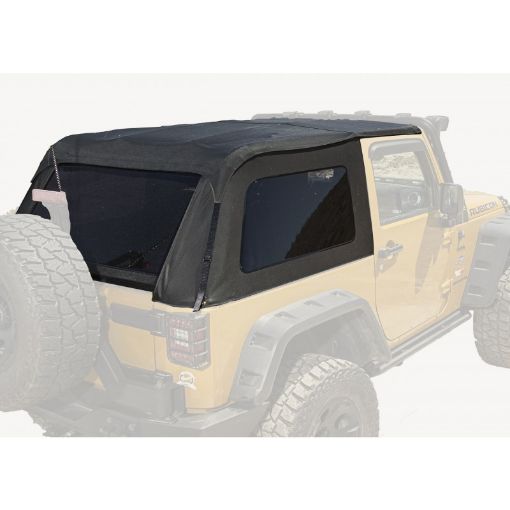Picture of Rugged Ridge Bowless Top 2 - Door Black Diamond 07 - 18 Jeep Wrangler