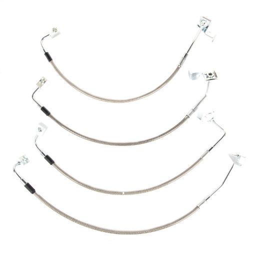 Picture of Rugged Ridge Brake Hose Kit Braided Stainless 07 - 18 Jeep Wrangler