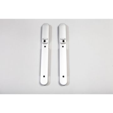 Picture of Rugged Ridge 07 - 10 Jeep Wrangler JK Silver Front Door Handle Trim