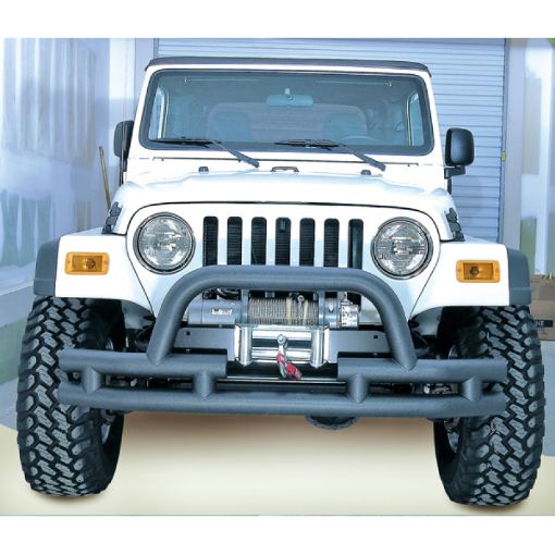 Picture of Rugged Ridge 3 - In Dbl Tube Front Winch Bumper wHoop 76 - 06 Models