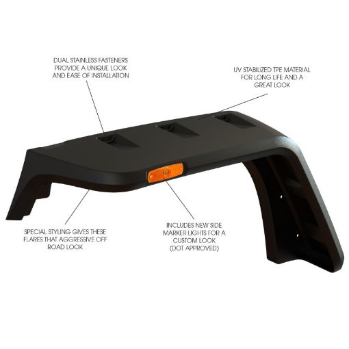 Picture of Rugged Ridge Hurricane Flat Fender Flare Kit 07 - 18 Jeep Wrangler