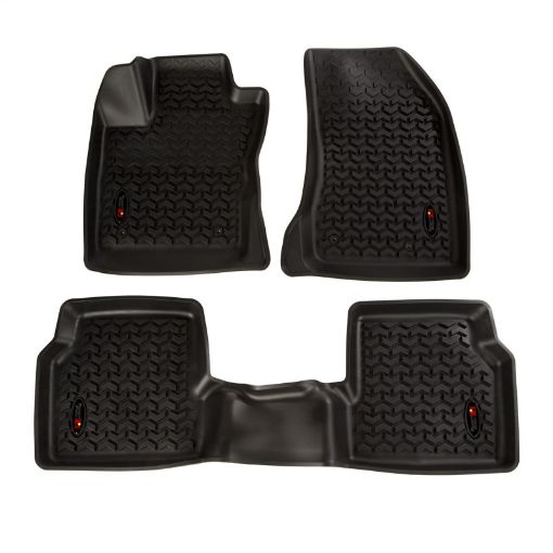 Picture of Rugged Ridge Floor Liner FrontRear Black 2018 - 2019 Jeep Compass