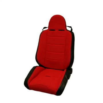 Picture of Rugged Ridge XHD Off - road Racing Seat Reclinable Red 76 - 02 CJWr