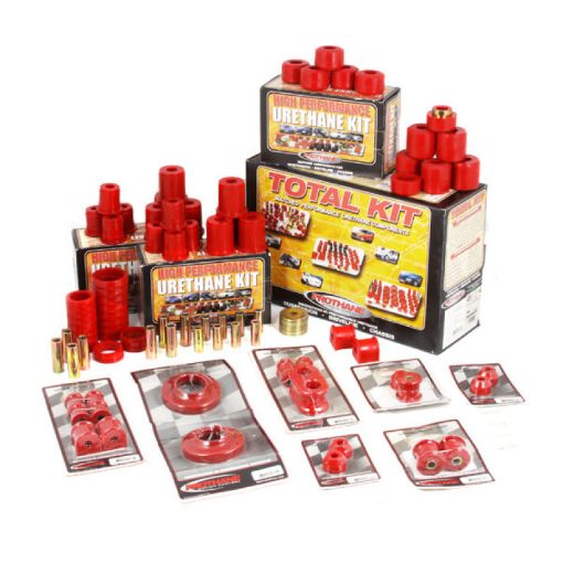 Picture of Rugged Ridge Polyurethane Bushing Kit Red 97 - 06 Jeep Wrangler TJ