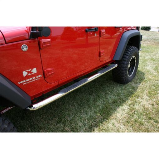 Picture of Rugged Ridge 3 - In Round Side Step SS 07 - 18 Jeep Wrangler Unlimited JK