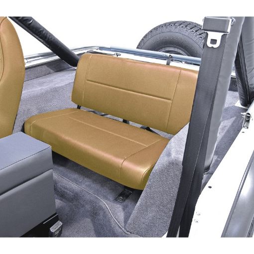 Picture of Rugged Ridge Fixed Rear Seat Tan 55 - 95 Jeep CJ Jeep Wrangler
