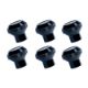 Picture of Rugged Ridge Billet Aluminum Dash Knob Set Black 76 - 86 Jeep CJ