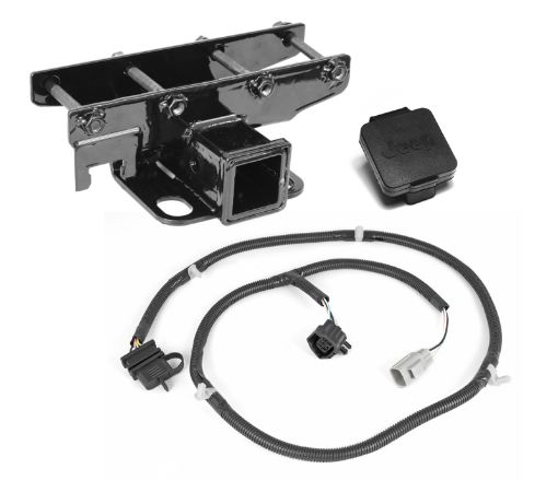 Picture of Rugged Ridge Receiver Hitch Kit Jeep Logo 07 - 18 Jeep Wrangler