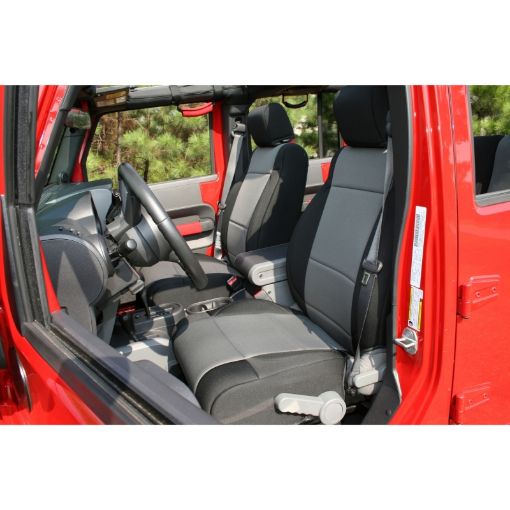 Picture of Rugged Ridge Neoprene Front Seat Covers 07 - 10 Jeep Wrangler JK