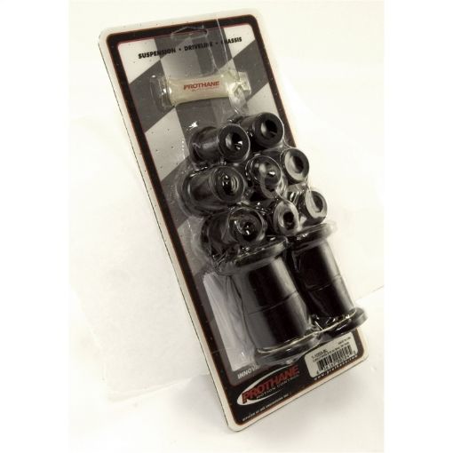 Picture of Rugged Ridge Rear Leaf Spring Bushing Kit Black 76 - 86 Jeep CJ