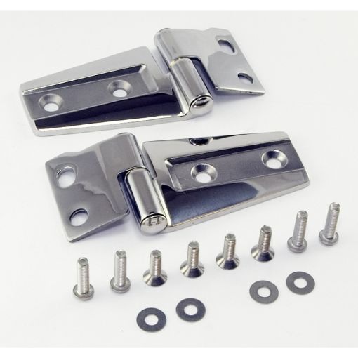 Picture of Rugged Ridge 07 - 18 Jeep Wrangler JK Stainless Hood Hinge Kit