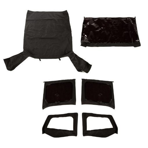 Picture of Rugged Ridge Montana Top Black Diamond WSkinsTinted 88 - 95 YJ