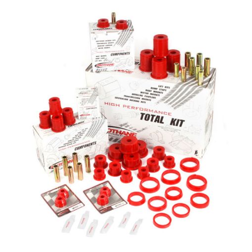 Picture of Rugged Ridge Polyurethane Bushing Kit Red 84 - 01 Cherokee (XJ)