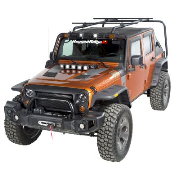 Picture of Rugged Ridge 07 - 18 Jeep Wrangler 4 - Door Sherpa Roof Rack Kit