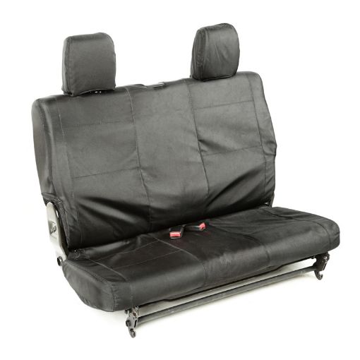 Picture of Rugged Ridge Ballistic Seat Cvr Rear Black 840D 07 - 10 JK 2Dr