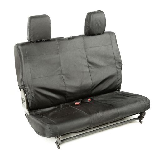 Picture of Rugged Ridge Ballistic Seat Cvr Rear Black 840D 11 - 18 JK 2Dr
