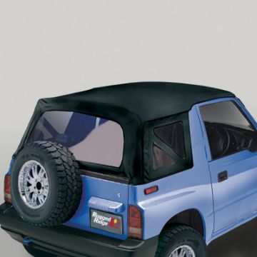 Picture of Rugged Ridge S - Top Black Denim Clear Windows 95 - 98 Sidekicks