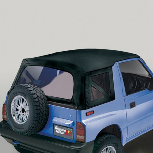 Picture of Rugged Ridge S - Top Black Denim Clear Windows 95 - 98 Sidekicks