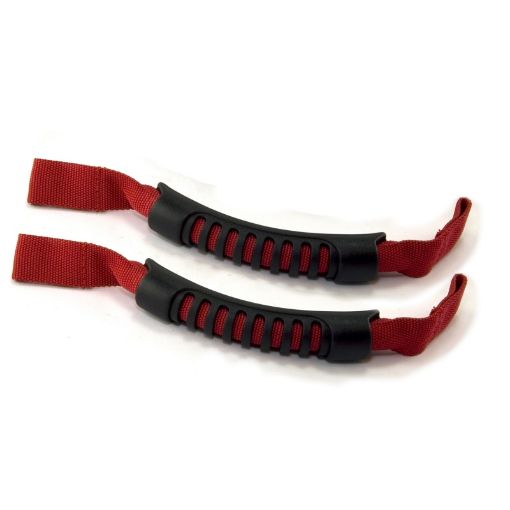 Picture of Rugged Ridge Front Headrest Grab Handles Red 07 - 20 JKJLJT