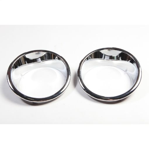 Picture of Rugged Ridge Headlight Bezels Chrome 07 - 18 Jeep Wrangler JK