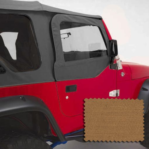 Picture of Rugged Ridge Upper Soft Door Kit Spice 97 - 06 Jeep Wrangler