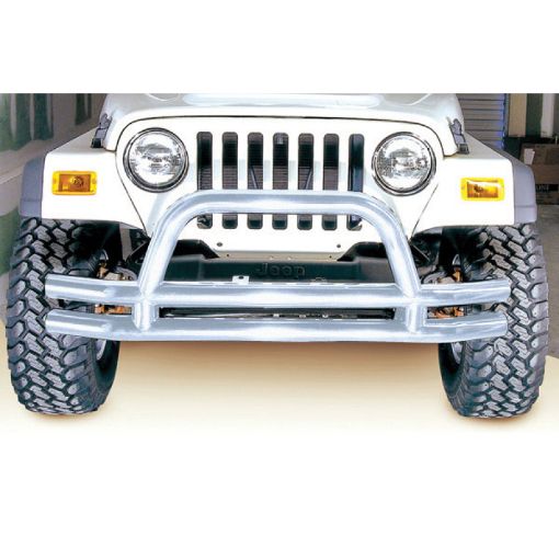 Picture of Rugged Ridge 3 - In Double Tube Front Bumper SS 76 - 06 Models