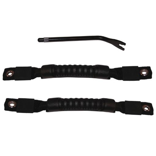 Picture of Rugged Ridge Door Pull Straps Black 97 - 06 Jeep Wrangler