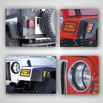 Picture of Rugged Ridge Euro Guard Light Kit 97 - 06 Jeep Wrangler TJ