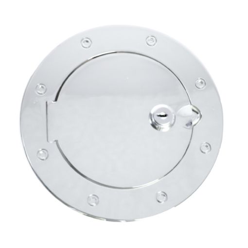 Picture of Rugged Ridge Locking Gas Cap Door Polished Alum 97 - 06TJ