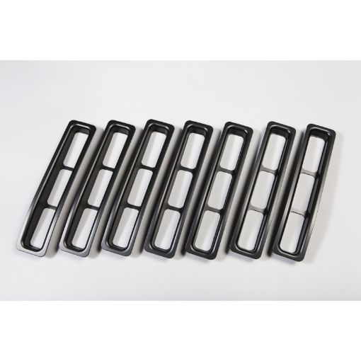 Picture of Rugged Ridge Grille Inserts Black 97 - 06 Jeep Wrangler