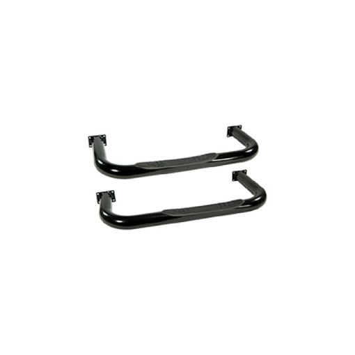 Picture of Rugged Ridge 3in Round Tube Side Steps Black 76 - 83 CJ5