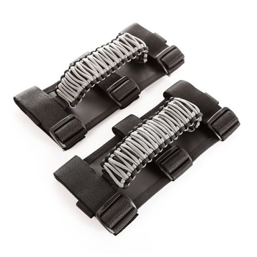 Picture of Rugged Ridge Paracord Grab Handles GrayBlack Pair