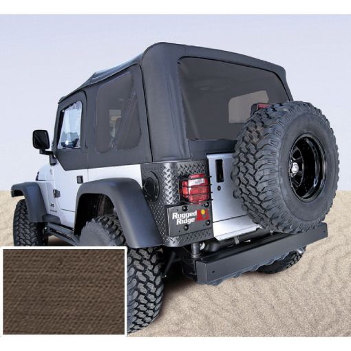 Picture of Rugged Ridge XHD S - Top Khaki Tinted Window 97 - 06TJ
