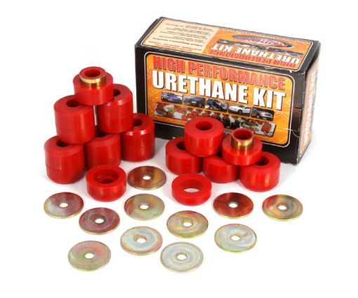 Picture of Rugged Ridge Body Mount Kit Red 22 Pieces 97 - 06 TJ