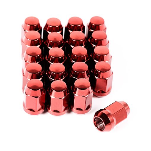 Picture of Rugged Ridge Wheel Lug Nut Set of 20 Red 12 - 20