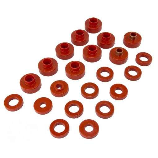 Picture of Rugged Ridge Body Mount Kit Red 76 - 79 22 Pieces