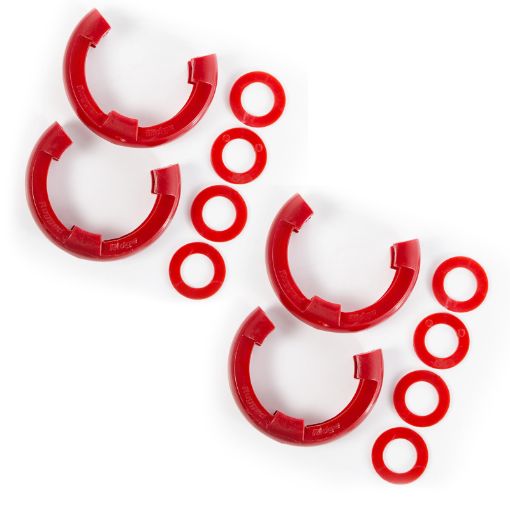 Picture of Rugged Ridge 34in Red D - Ring Isolator Kit