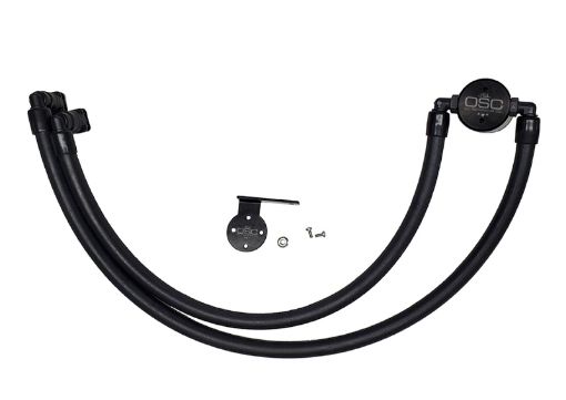 Picture of JampL 17 - 22 Ford F - 250 6.2L7.3L Passenger Side Oil Separator 3.0 - Black Anodized