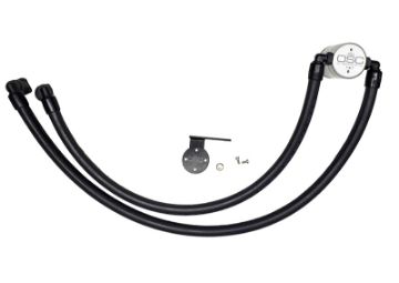Picture of JampL 17 - 22 Ford F - 250 6.2L7.3L Passenger Side Oil Separator 3.0 - Clear Anodized