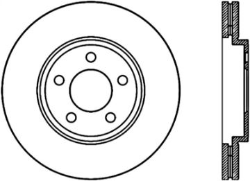 Picture of StopTech 03 - 11 Ford Crown Victoria Cryo Slotted Front Left Sport Brake Rotor