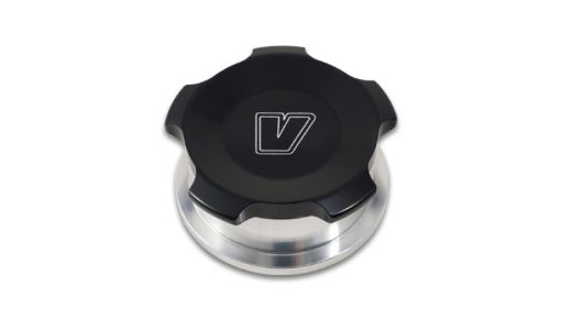Picture of Vibrant 1.5in OD Aluminum Weld Bungs w Black Anodized Threaded Cap (incl. O - Ring)