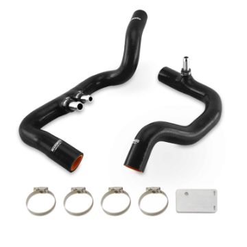 Picture of Mishimoto 2018 Jeep Wrangler JL Gladiator JT 3.6L AT Black Silicone Radiator Coolant Hose Kit