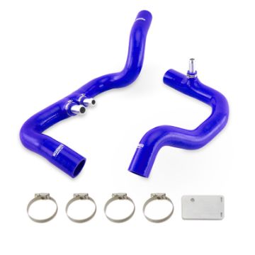 Picture of Mishimoto 2018 Jeep Wrangler JL Gladiator JT 3.6L AT Blue Silicone Radiator Coolant Hose Kit