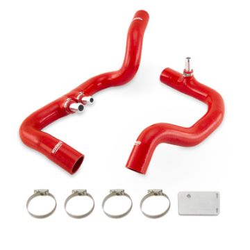 Picture of Mishimoto 2018 Jeep Wrangler JL Gladiator JT 3.6L AT Red Silicone Radiator Coolant Hose Kit