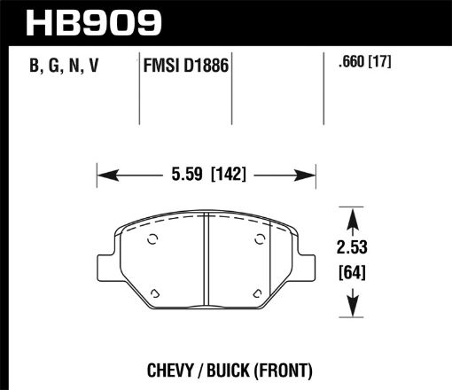 Picture of Hawk 16 - 18 Chevrolet Camaro LTS Street Front Brake Pads