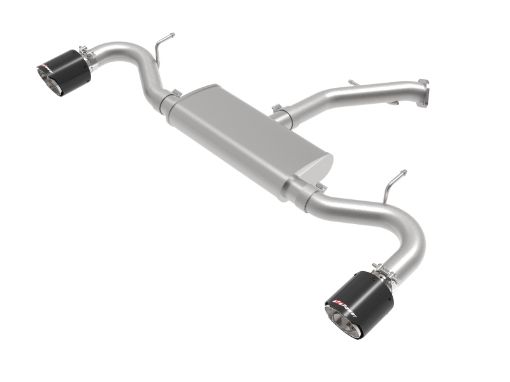 Picture of aFe Takeda 2.5in 409 SS Axle - Back Exhaust System Carbon Fiber 18 - 20 Hyundai Elantra GT L4 - 1.6L(t)