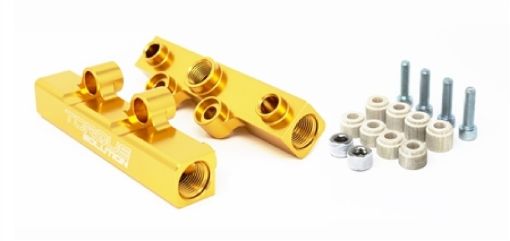 Picture of Torque Solution Top Feed Fuel Rails 02 - 14 Subaru WRX 07 - 18 STI - Gold