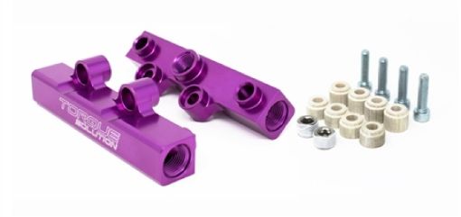 Picture of Torque Solution Top Feed Fuel Rails 02 - 14 Subaru WRX 07 - 18 STI - Purple