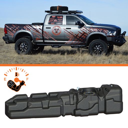 Picture of Titan Fuel Tanks 10 - 12 RAM 25003500 Cummins Crew Cab Short Bed 56 Gallon XXL Mid - Ship Fuel Tank