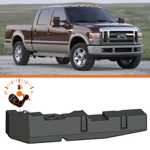 Picture of Titan Fuel Tanks 08 - 10 Ford F - 250F - 350 PowerStroke Crew Cab Short Bed 51 Gallon XXL Mid - Ship Tank